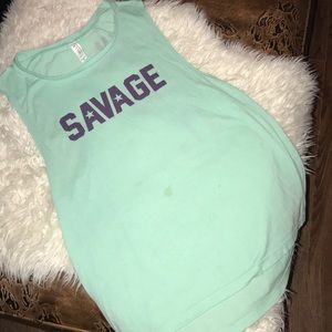 SAVAGE barbell workout tank